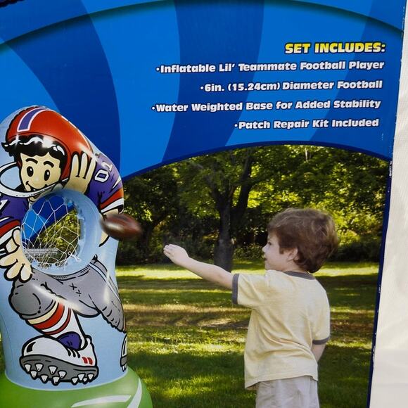 Kever Lil Teammates Football Player Inflatable 50" Football Player NIB - Picture 4 of 6